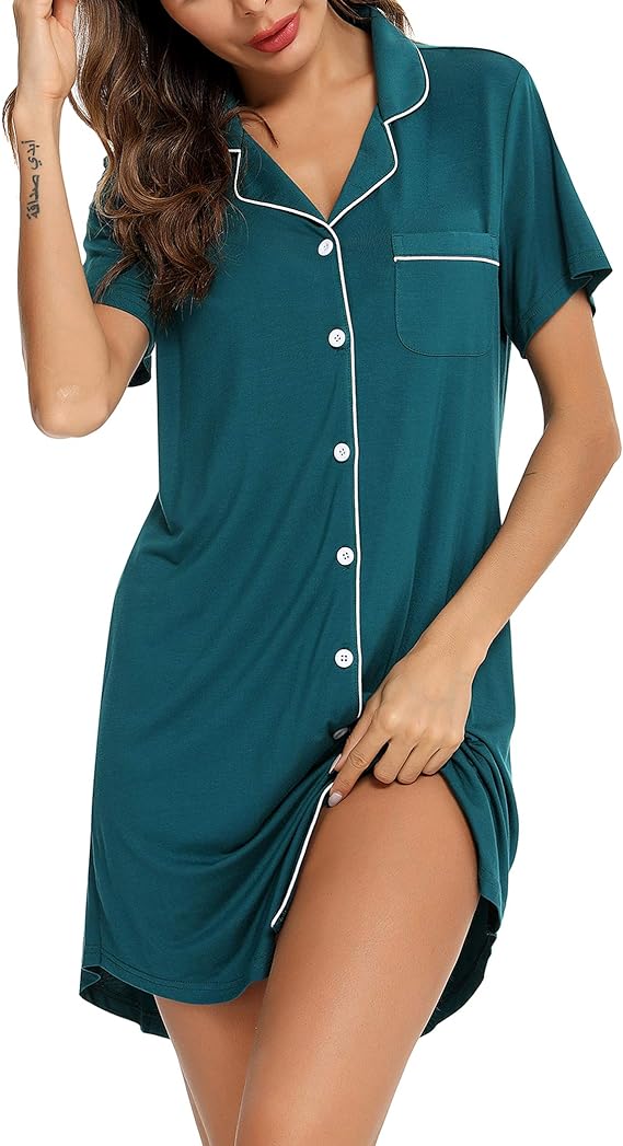 Senert Nightgown for Women Sleep Shirt