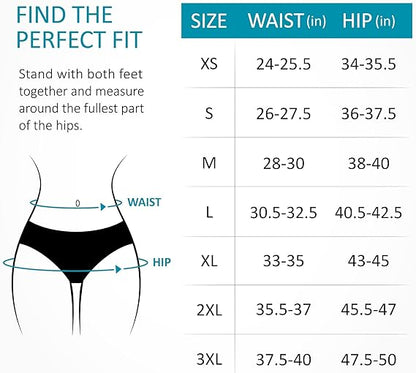 Women's Underwear No Show Hipster Panties with Seamless Look