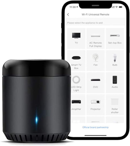 Broadlink WiFi Smart Home Hub RM Mini 3 (2.4 GHz Wi-Fi Only) IR