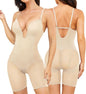 Slimers Body Shaper for Women Tummy Control U Plunge Backless Full Body Shapewear Mid Thigh Mesh strapless Bodysuit